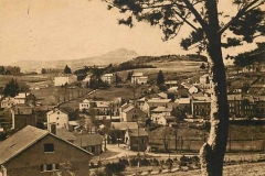 carte postale ancienne sortie route du Chambon